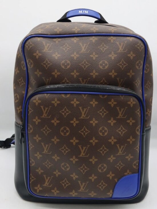 Louis Vuitton Monogram Macassar Dean Brown Blue Backpack main image 5
